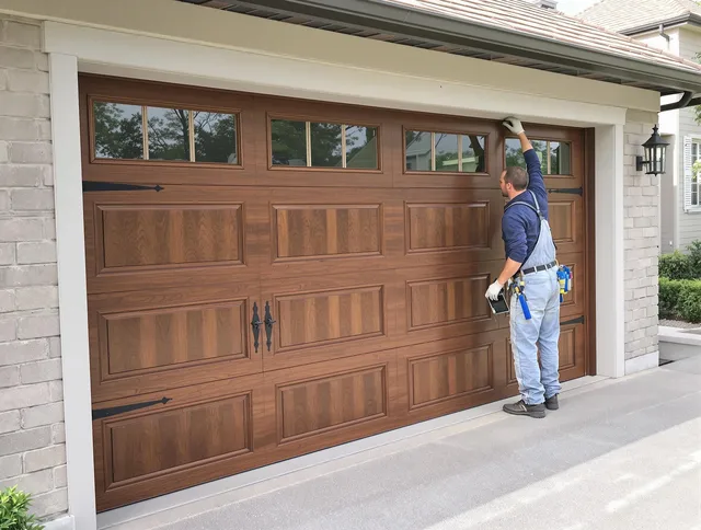 Custom garage door showcase by Round Rock Garage Door Repair in Round Rock