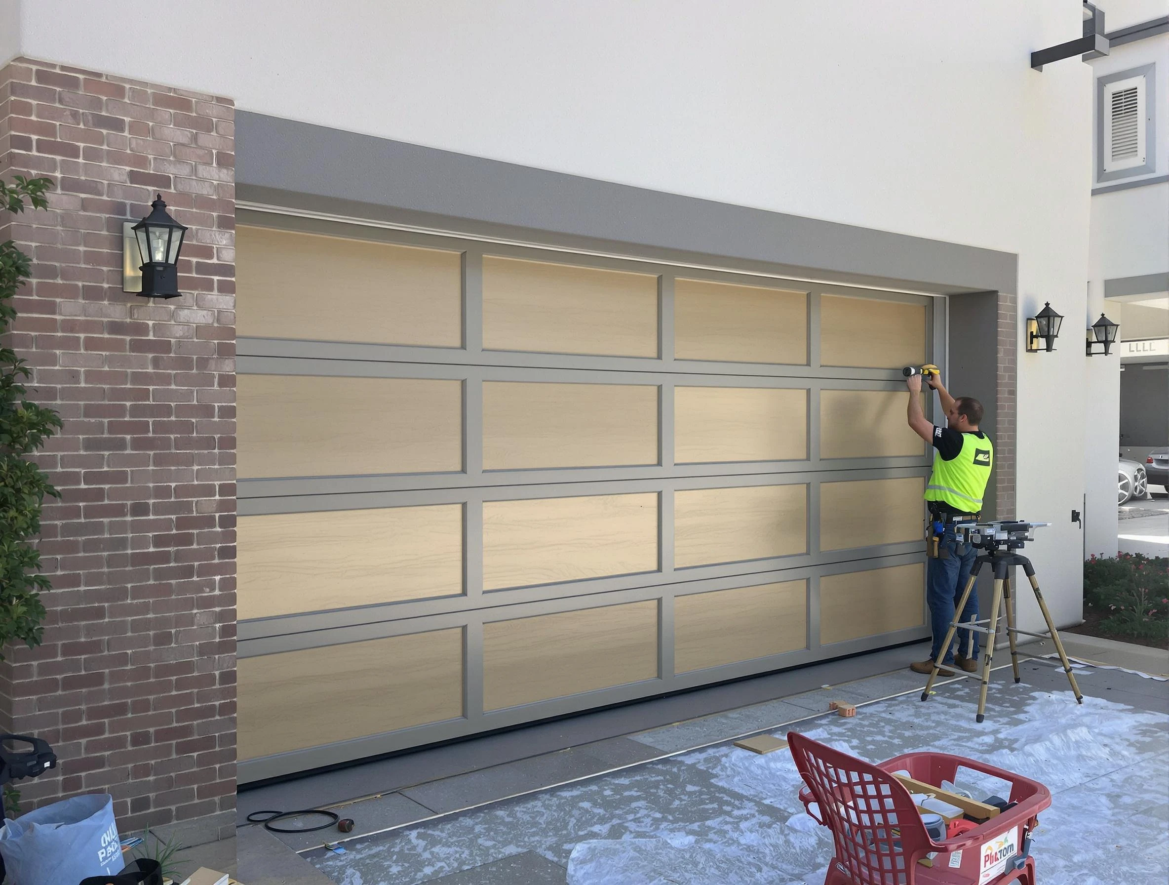 Garage door replacement service by Round Rock Garage Door Repair in Round Rock