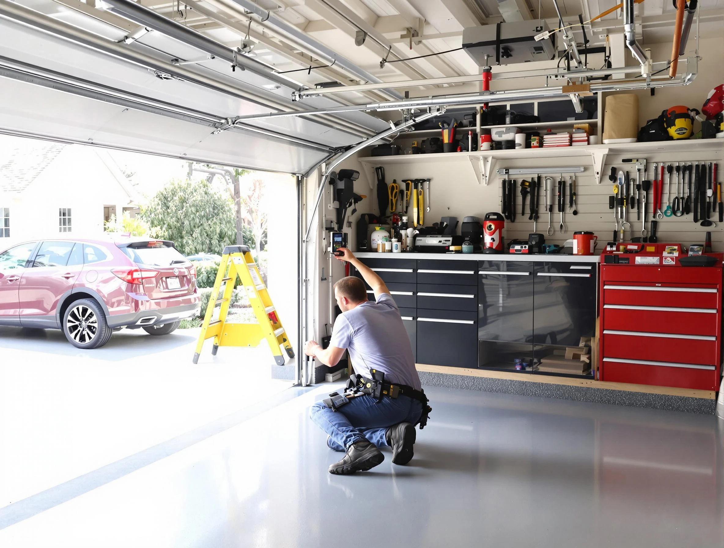 Local garage door repair service by Round Rock Garage Door Repair in Round Rock