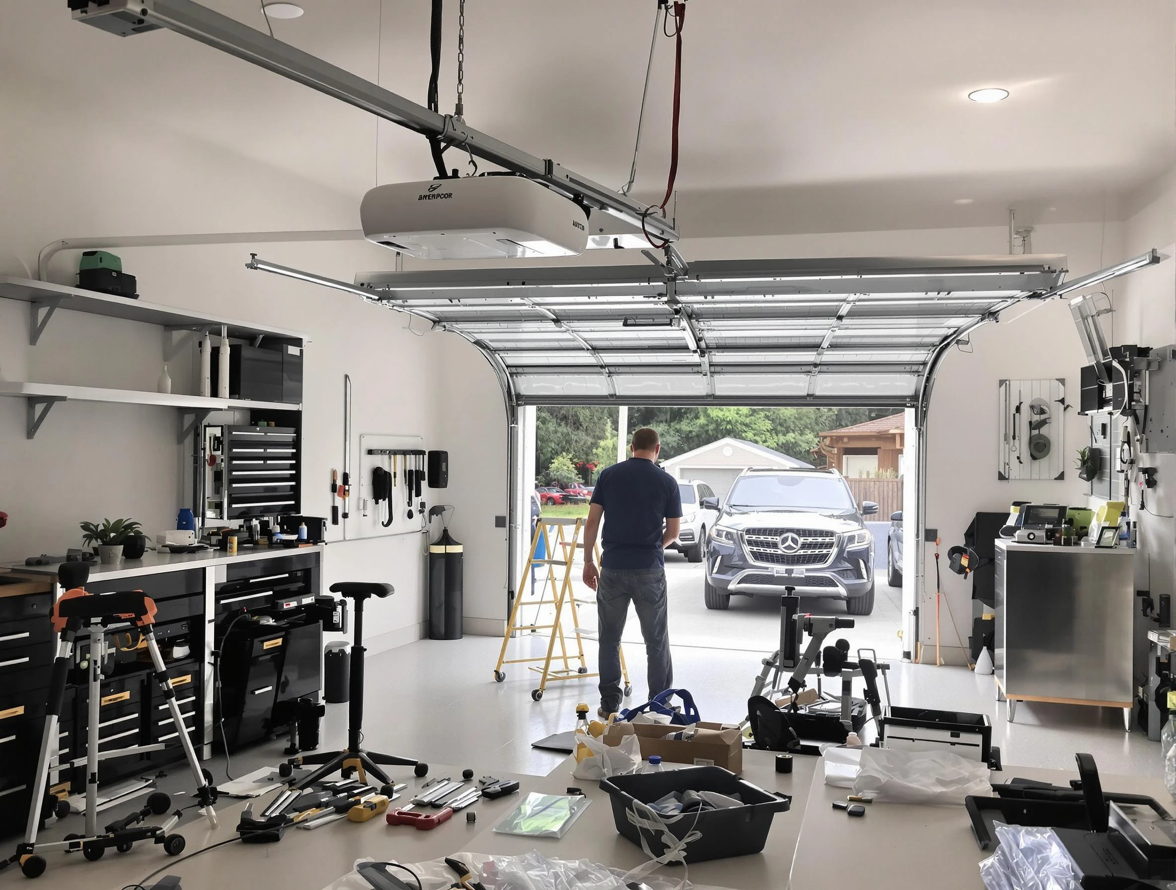 Garage door opener installation by Round Rock Garage Door Repair in Round Rock