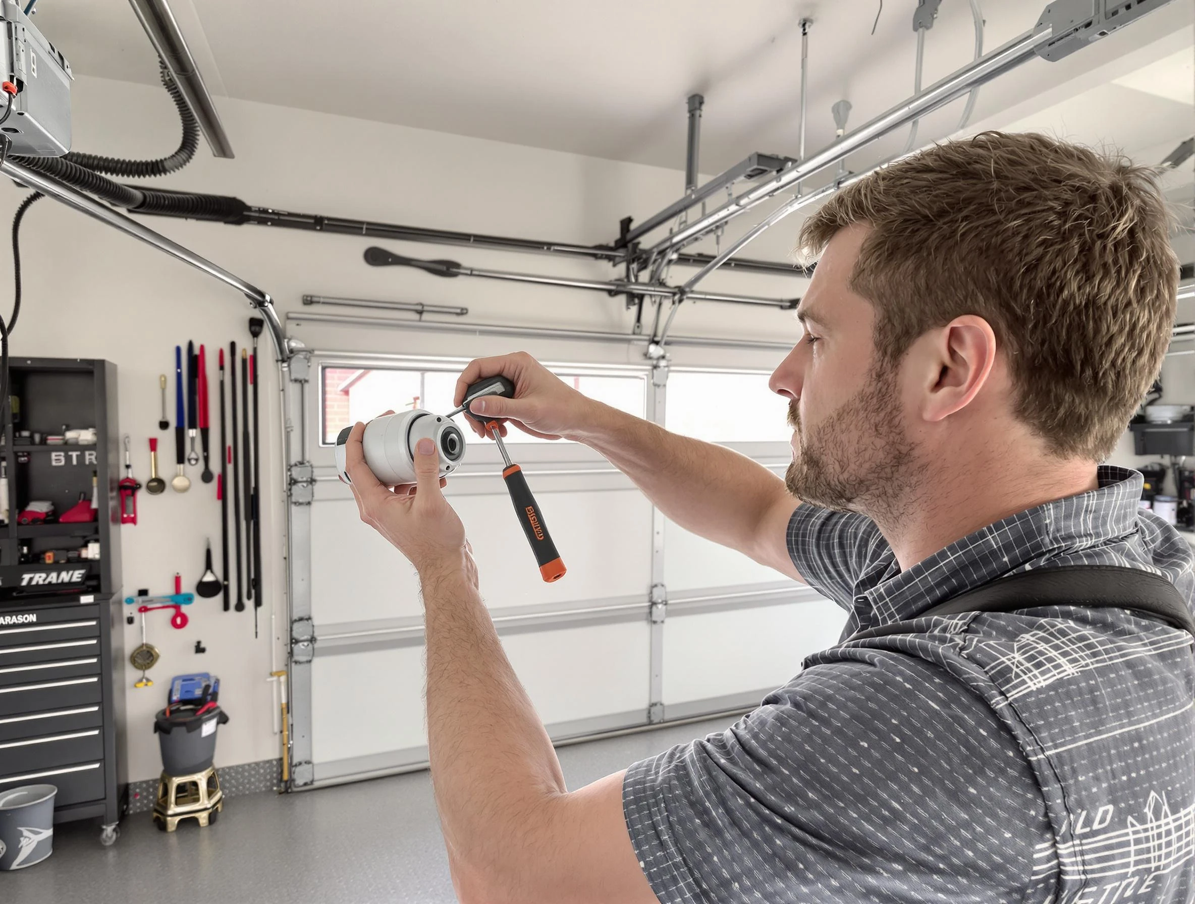 Garage door opener repair service by Round Rock Garage Door Repair in Round Rock