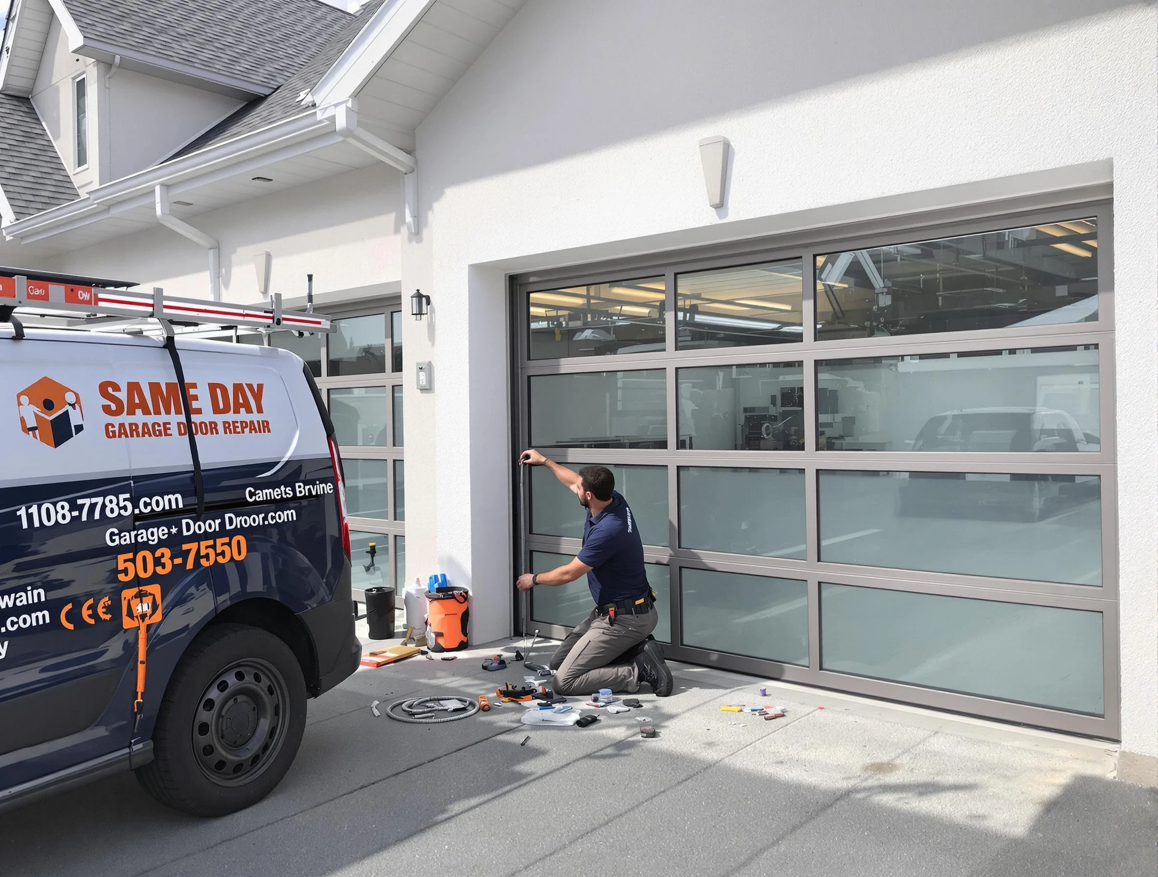 Same-day garage door repair service by Round Rock Garage Door Repair in Round Rock
